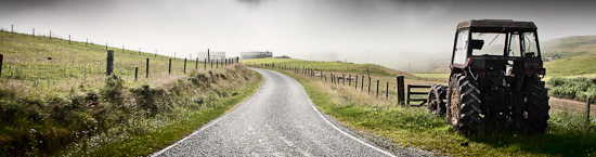 Tractor by road